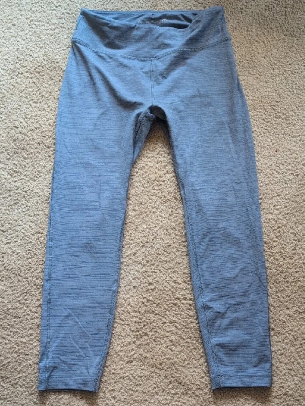 Outdoor Voices Heathered Slate Blue Leggings